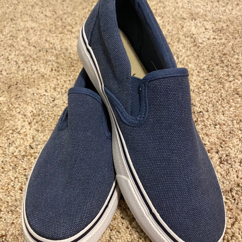 NEW LISTING!  NWOT - Navy Slip-ons